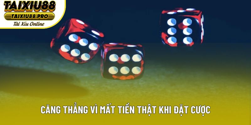 Căng thẳng vì mất tiền thật khi đặt cược